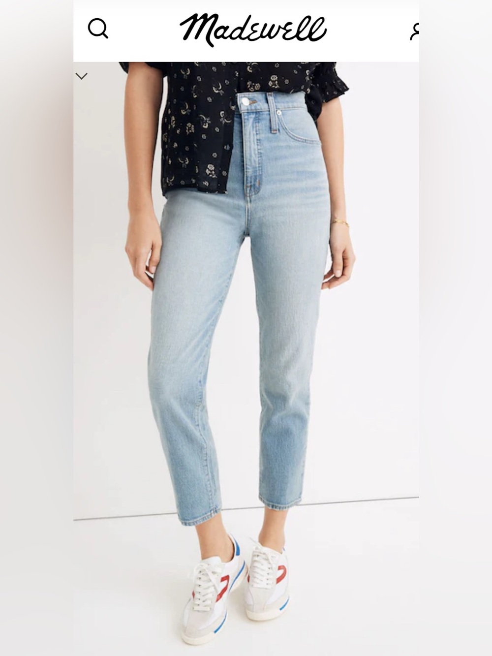 Madewell High-Rise Light Wash Women’s Jeans Classic Straight